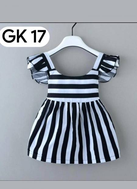 Black and White Colour GURUKRUPA Girls Fancy Wear Stylish Kids Colllection GK-17